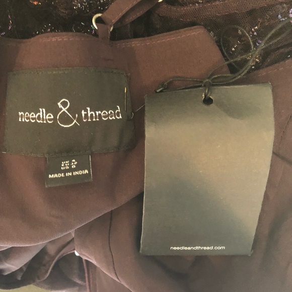 NWT Needle & Thread BHLDN tulle beaded dress - Picture 3 of 6